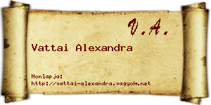 Vattai Alexandra névjegykártya